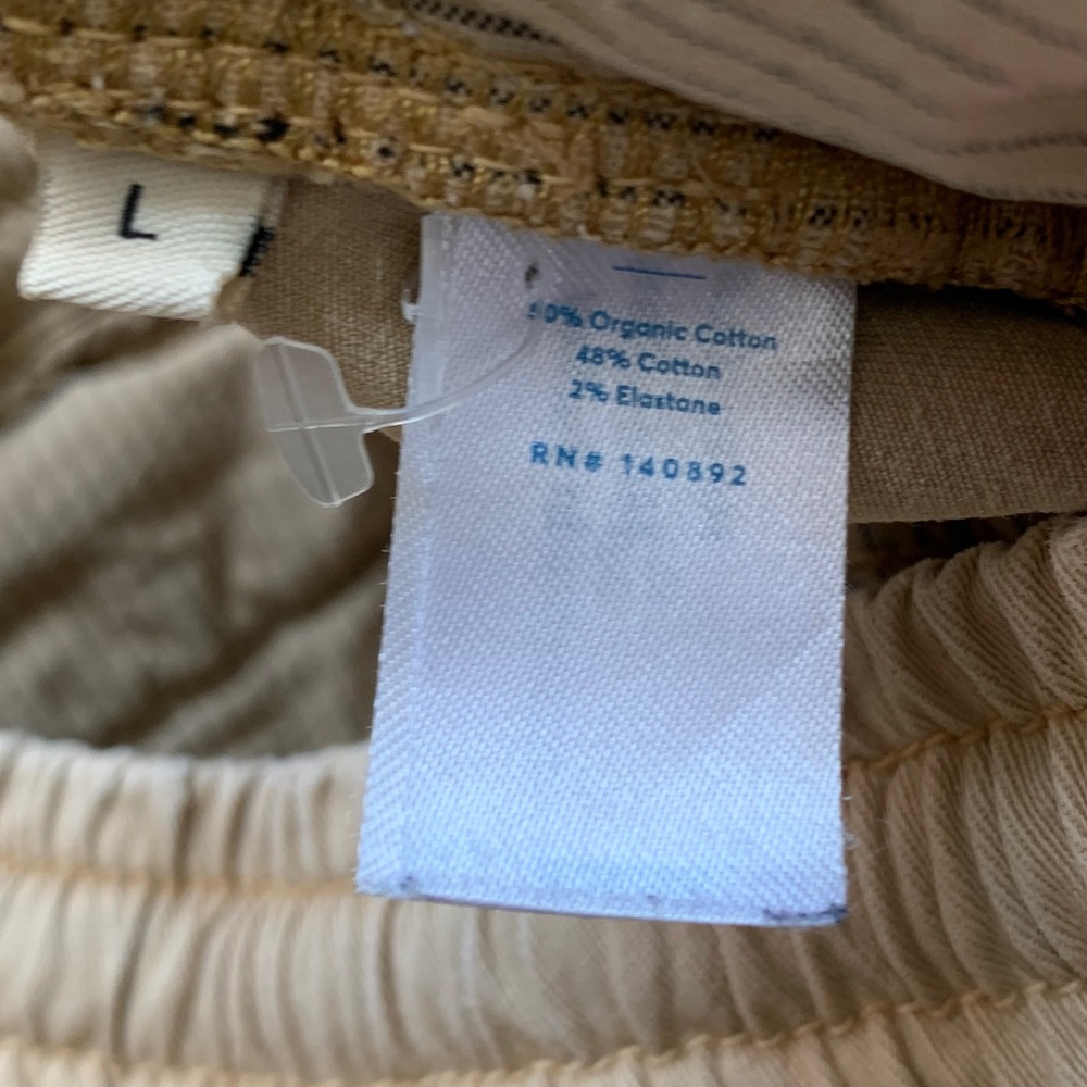 Marine Layer Saturday Chino Jogger Mens Large Tan Athletic Fit Stretch Casual - Picture 4 of 12